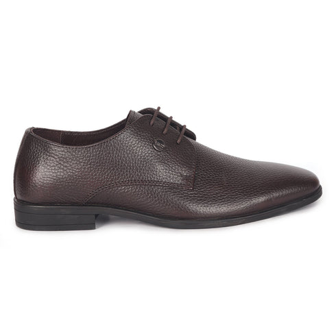 Men's Textured Leather Lace-Up Derby Shoe
