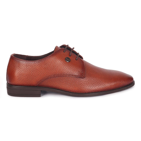 Men's Textured Leather Lace-Up Derby Shoe