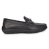 Men's Textured Leather Loafers with Cushioned EVA Comfort Sole