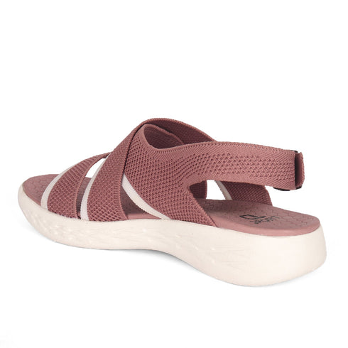 Women's Knitted Cross-Strap Sport Sandal with Buckle