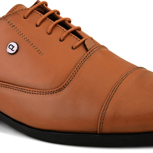 Men's Cap-Toe Lace-Up Dress Shoes