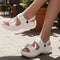 Women's Embellished Bow Slingback Waterproof Sandals
