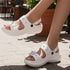 Women's Embellished Bow Slingback Waterproof Sandals
