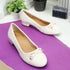 Women's Textured Round Toe Block Heel Pumps