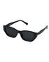 Women Black Toned UV Protected Black Lens Wayfarer Sunglasses