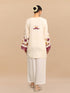 Falak Kashmiri Short Kurta - White