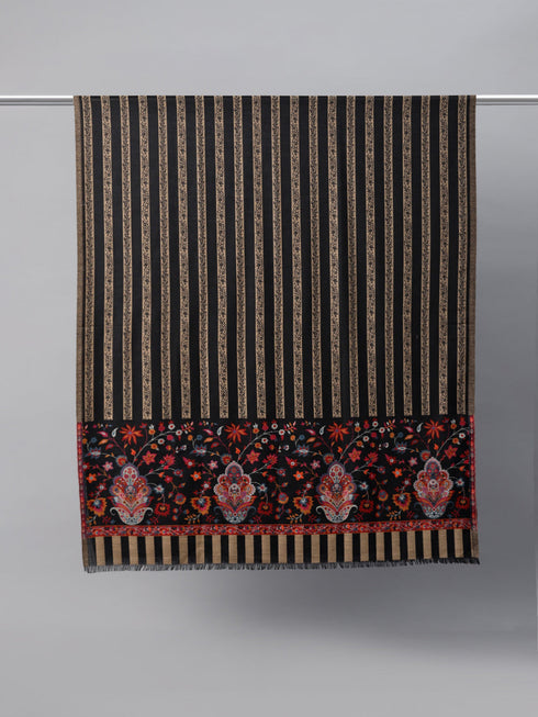 Men's Kani Wool Shawl with Zari Border