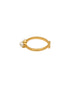 Gold Plated Solitaire with Pearl Adjustable Ring