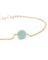 18kt Gold Plated Circular Enamel Wraparoun Bracelet