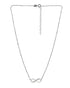 925 Sterling Silver Rhodium Plated Infinity “I Love You” Mom Necklace