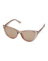 Women Peach Toned UV Protected Clear Lens Cateye Sunglasses