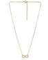 18kt Gold Plated CZ Infinity and Heart Necklace