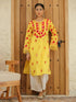 Falak Kashmiri Long Kurta - Yellow