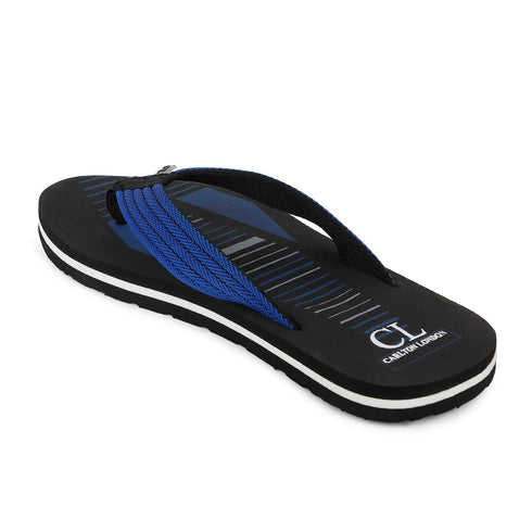 Men's Geometric Print Thong Slipers