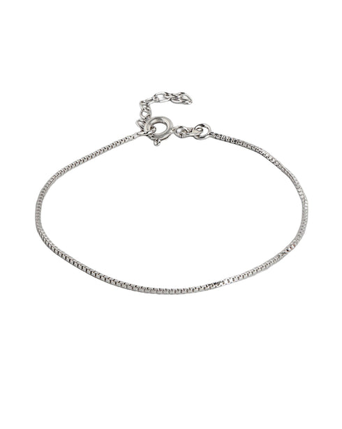 925 Sterling Silver Rhodium Plated Wraparound Adjustable Bracelet