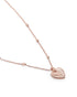 18kt Rose Gold Plated Heart Pendant and Chain