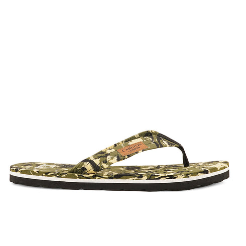 Men's Textured Strap Casual Thong Slipper