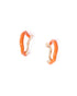 18kt Gold Plated Enamel Half Hoop Earring
