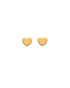925 Sterling Silver 18kt Gold Plated Heart Mini Stud Earring