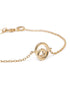 18kt Gold Plated Spiral Charm Bracelet