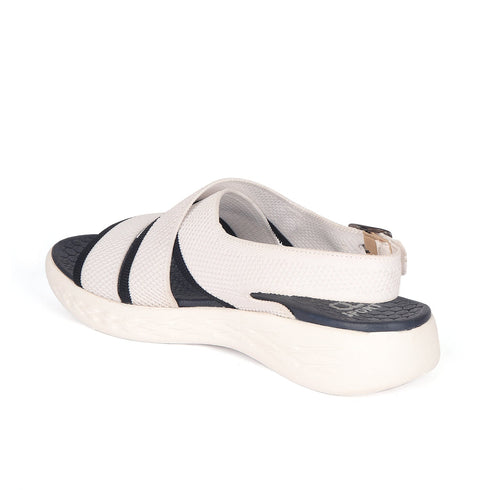 Women's Knitted Cross-Strap Sport Sandal with Buckle
