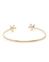 18kt Gold Plated Floral Cuff Link Bracelet
