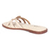 Women's Elegant Flat Slide Sandal with Interlocking Detail