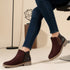 Women's Solid Suede Slip-On Chelsea Boots