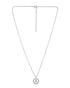 Premium Rhodium Plated Sparkle Solitaire CZ Pendant Chain