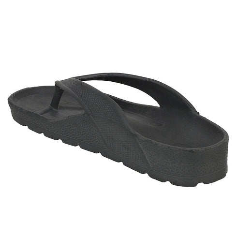 Men Textured Comfort Thong Sandals