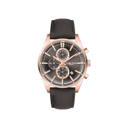 Carlton London Men Windsor Grey Analog Watch CL-WD-GRY