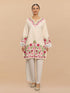Komal x HOK Falak Kashmiri Long Kurta - White