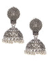 Silver Oxidised Handcrafted Ghugroo Beaded Tribal Hasli Jewellery Set