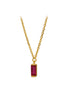 18kt Gold Plated Red CZ Jewellery Set