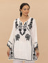 Saba Chikankari Short kurta in Modal Silk - White