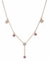 18kt Gold Plated Amethyst 4-clover Y-Necklace Lariat