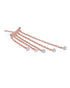 18kt Rose Gold Plated Dangling CZ and Chandelier Drop Earring