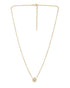 18kt Gold Plated CZ Glam Star Burst Pendant with Chain
