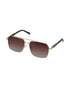 Premium Gold & Brown Toned Polarised Gradient Lens Rectangle Sunglasses for women CLSW611