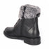 Women's Cozy Hiker Style Ankle Boot with Faux Fur Collar