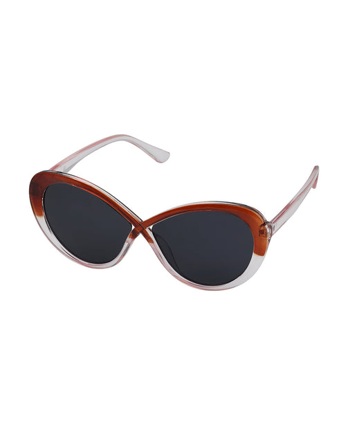 Women Dual Toned UV Protected Black Lens Oversized Sunglasses
