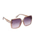 Women Nude Toned UV Protected Gradient Lens Oversized Sunglasses