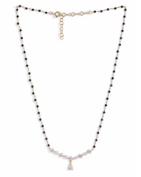 18kt Gold Plated Solitaire CZ Mangalsutra