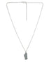 Rhodium Plated Radha and Krishna Oxidised Pendant and Chain for Unisex