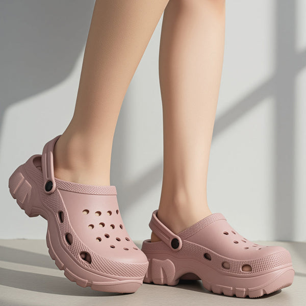 Women's Water-Friendly Slip-On Shoes with Adjustable Strap