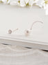 Combo of 2 Nose Pin 925 Sterling Silver AD & Pearl Studds Nose Pin