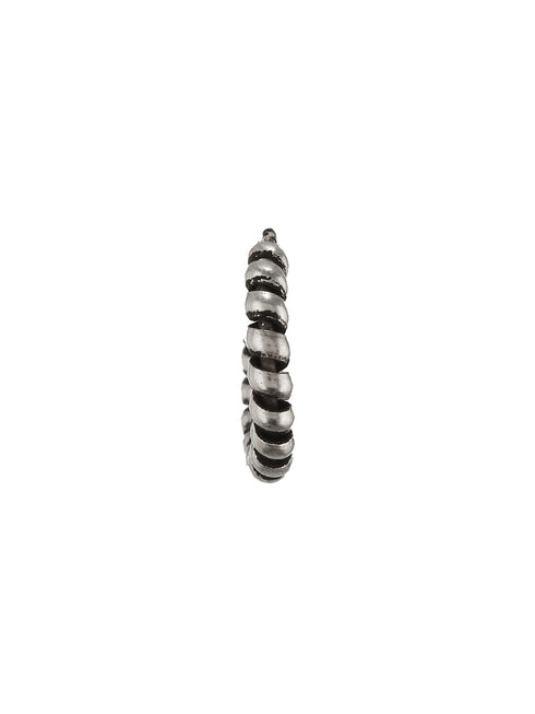 925 Sterling Silver Oxidised Hoop Bali Nose Ring
