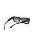Unisex Black Toned Grey UV Protected Lens Square Sunglasses