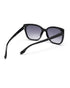 Women Black Toned Blue UV Protected Lens Oversized Sunglasses