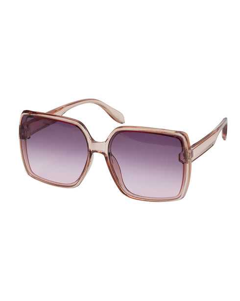 Women Nude Toned UV Protected Gradient Lens Oversized Sunglasses